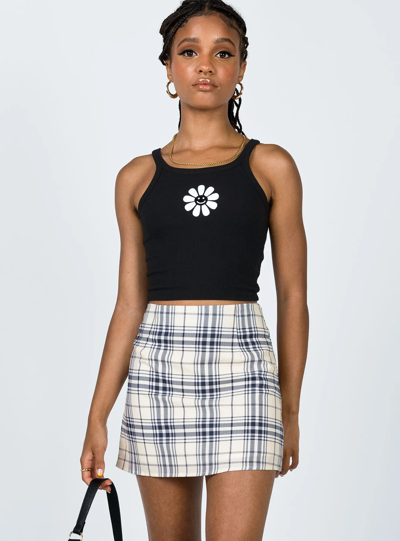 Collector??s Item Selby Mini Skirt Yellow Plaid