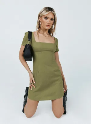 Polished Design Hastings Mini Dress Khaki