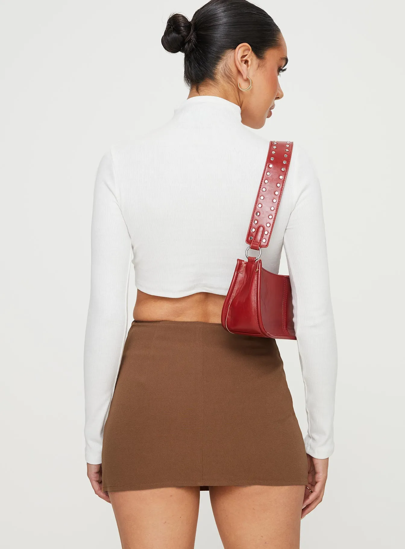 Stylish Choice Cozy Finish Caraliia Mini Skirt Brown