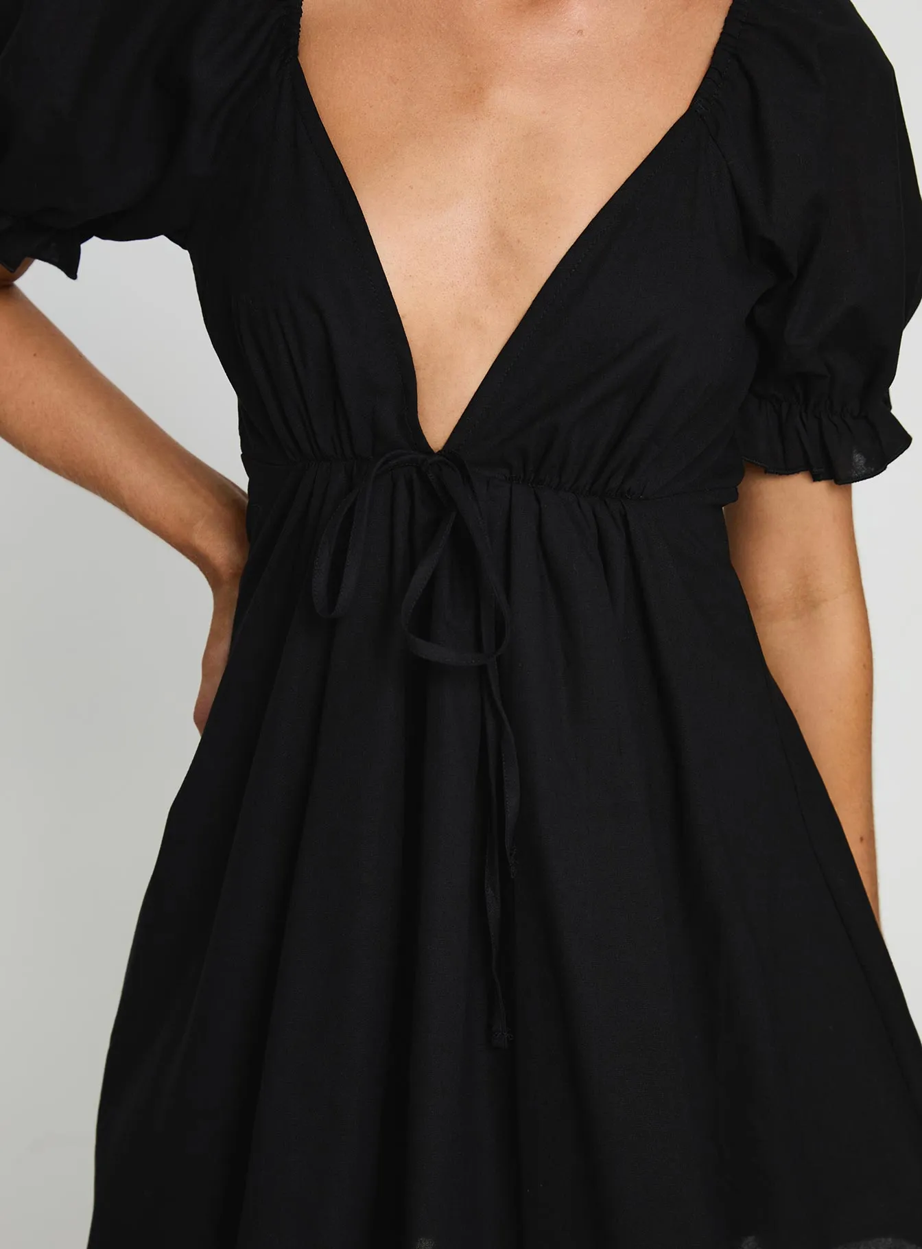 Clean Lines Blissful Mini Dress Black