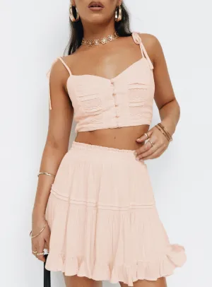Sadie Set Soft Pink Mid Length Performance Outfit
