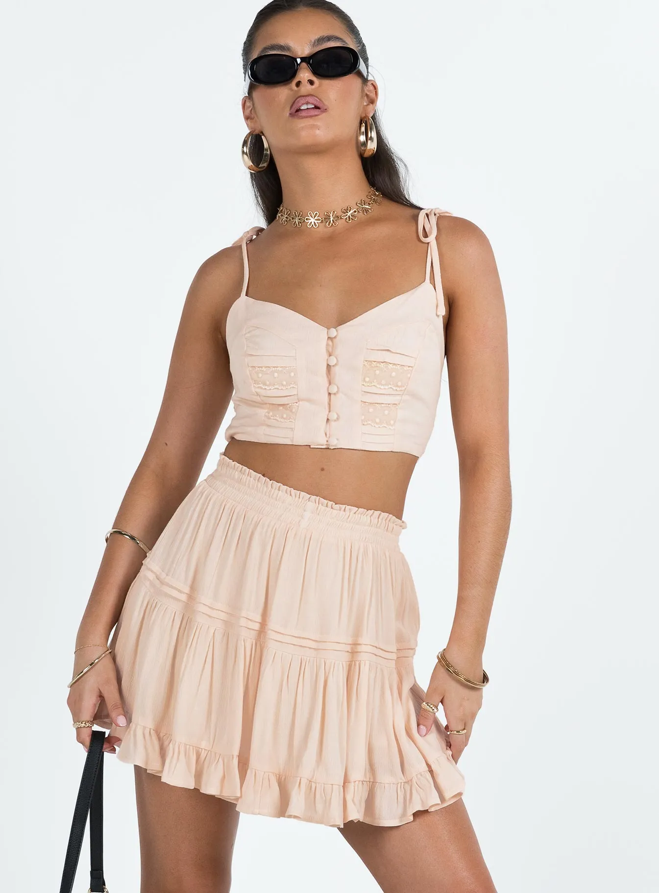 Sadie Set Soft Pink Season To Season Outfit Lookbook
