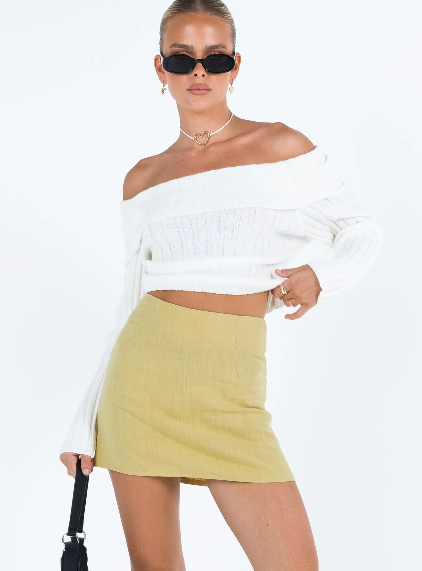 Selby Mini Skirt Lemon Business Meeting