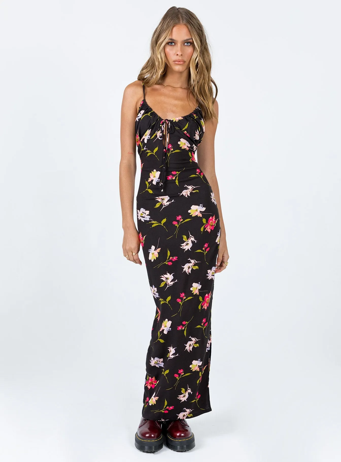 Airy Movement Brailey Maxi Dress Black Multi