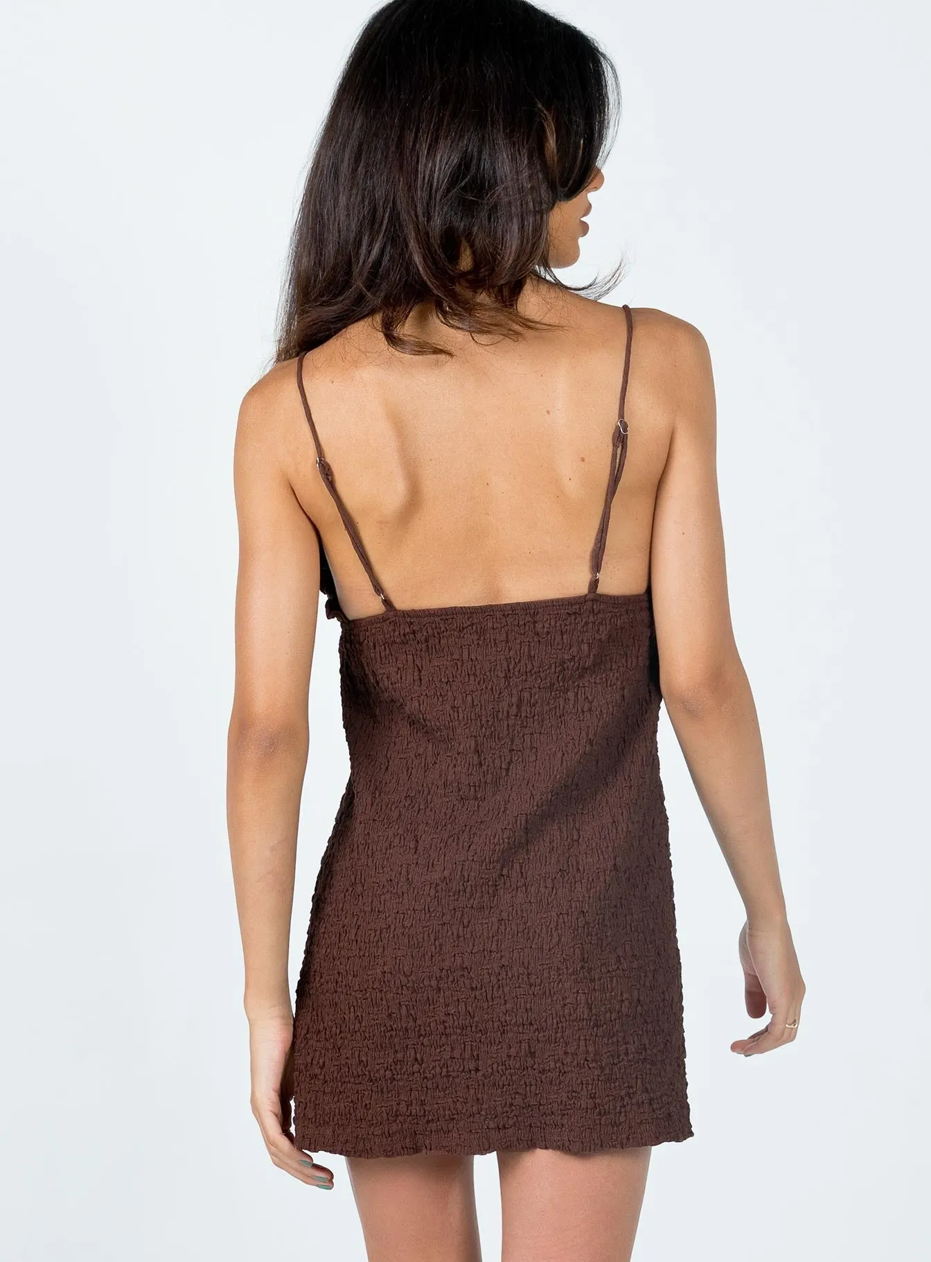 Lounge Outfit Neutral Feel Kellan Mini Dress Brown