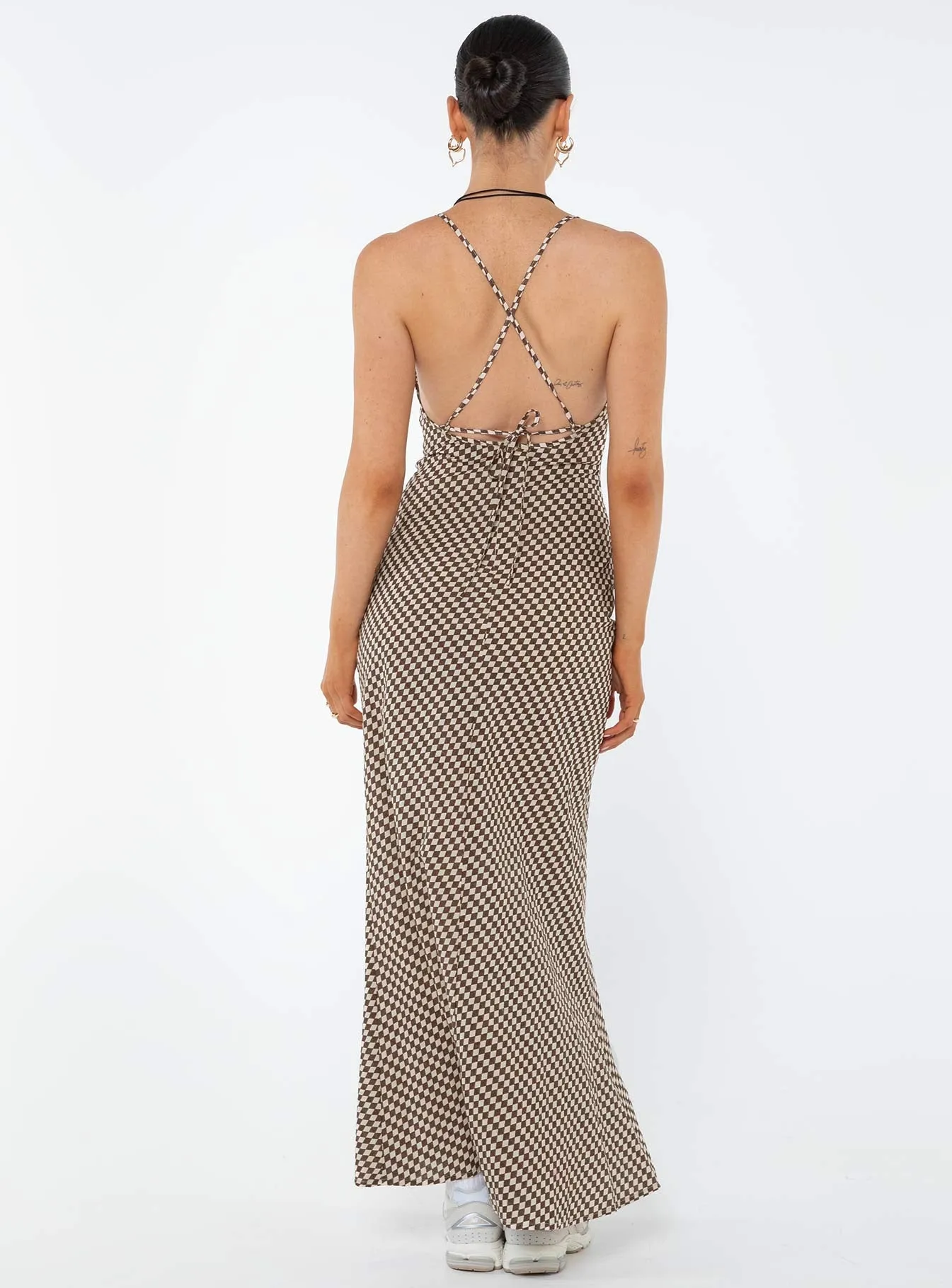 Otillie Maxi Set Brown / White Seasonal Style