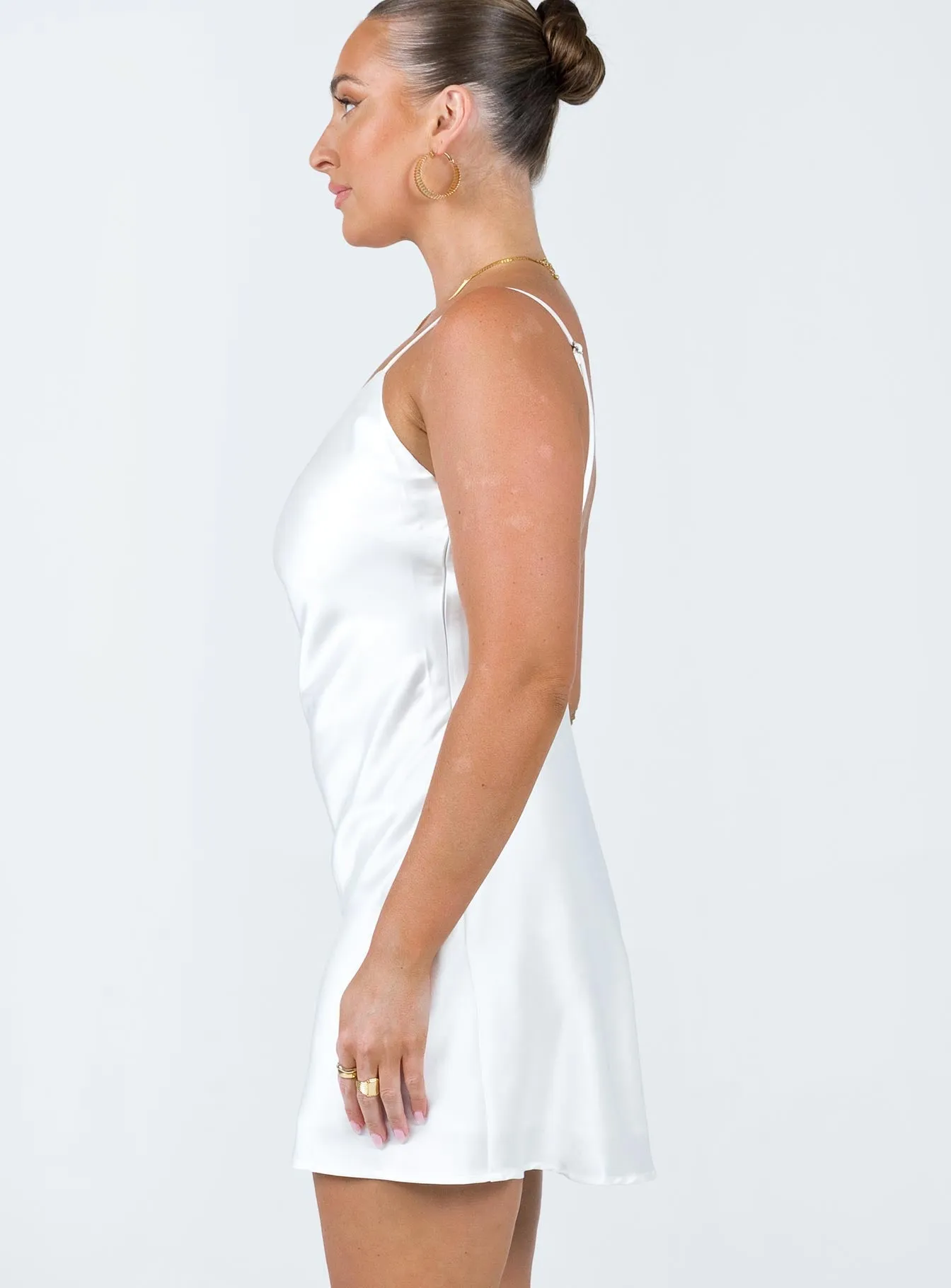 Kalesi Mini Dress White Easy Wrap