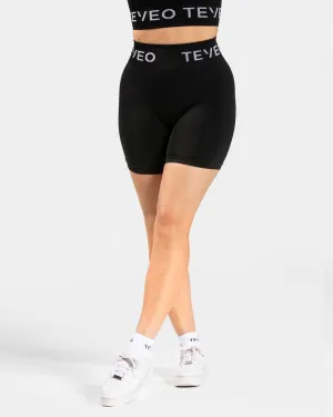 Athletic Cut Signature Scrunch Shorts "Schwarz"