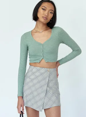 Material Innovation Ailisha Mini Skirt Green
