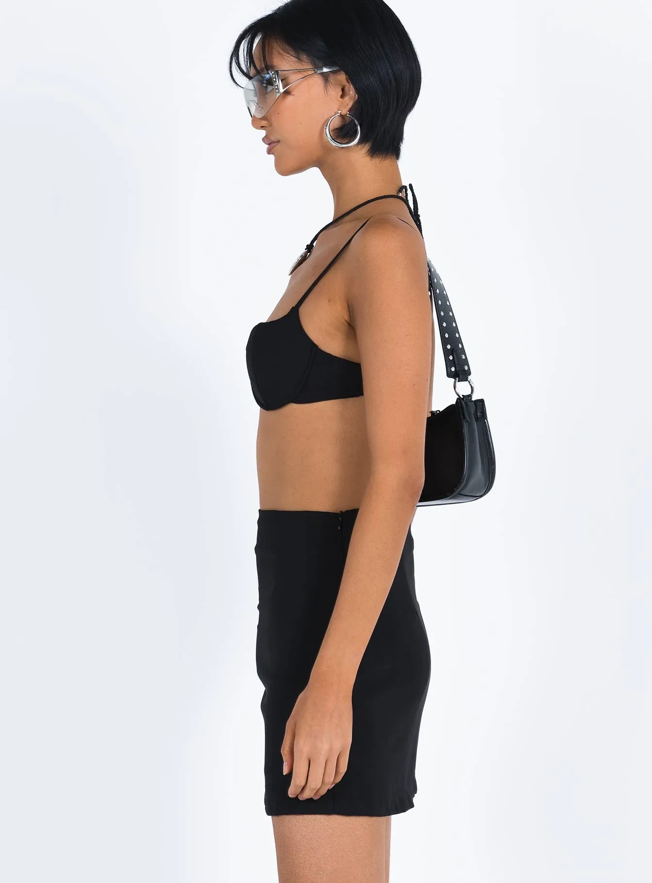 Manhattan Set Black Contrast Panel tech fabric