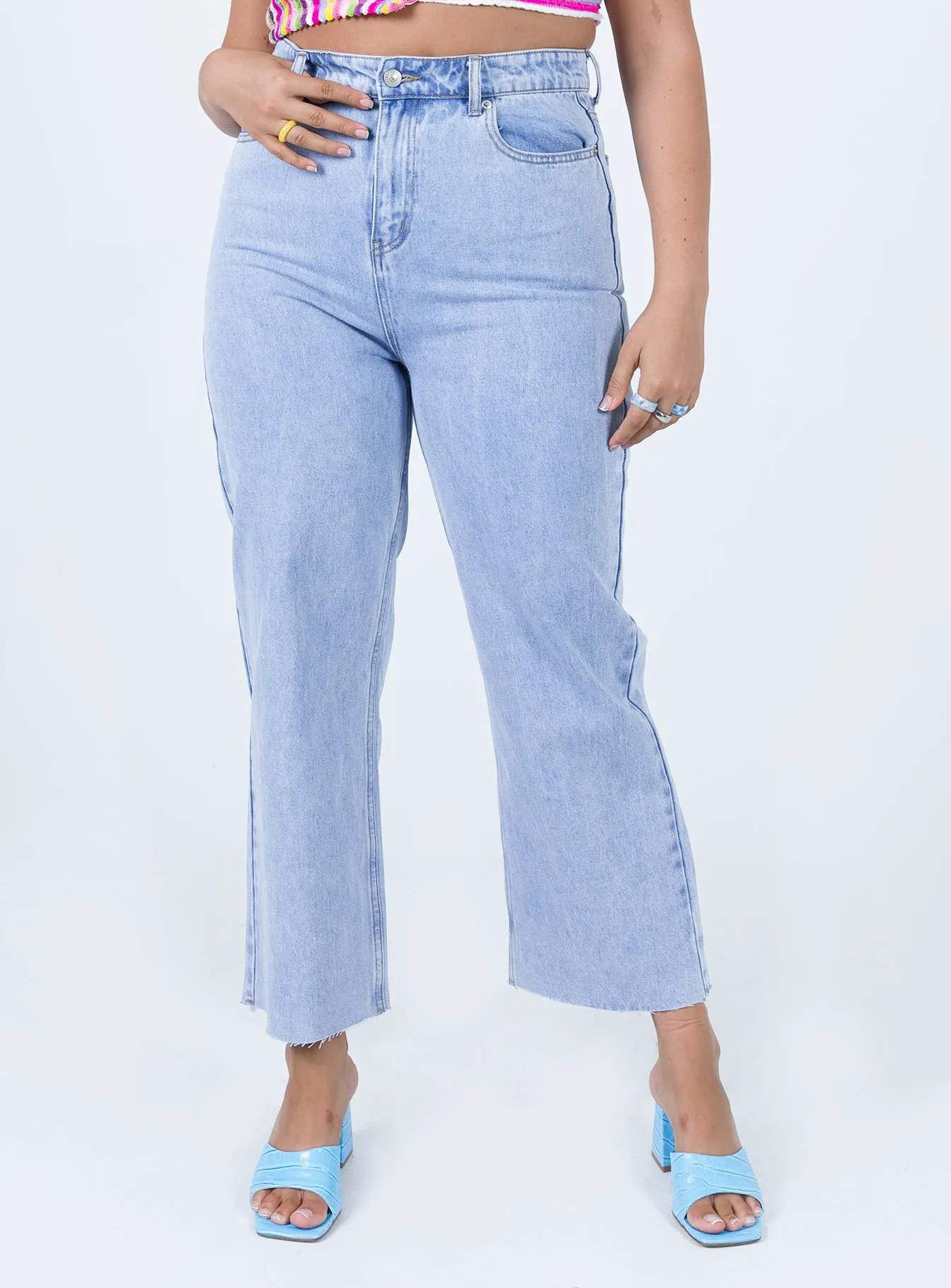 Tokoyo Dreaming Straight Leg Denim Jeans Glass Fit Low Maintenance