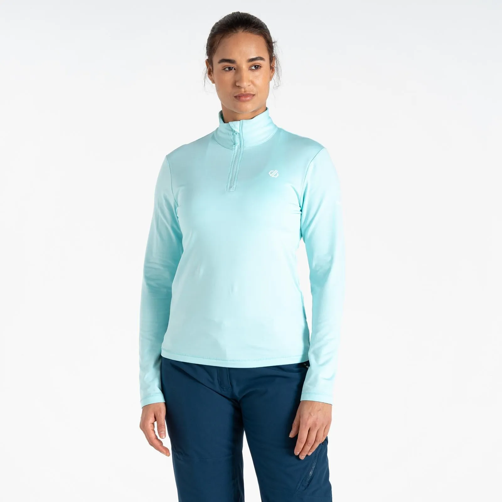 Dare 2b Womens Lowline 1/4 Zip Midlayer - Pink Abstract print