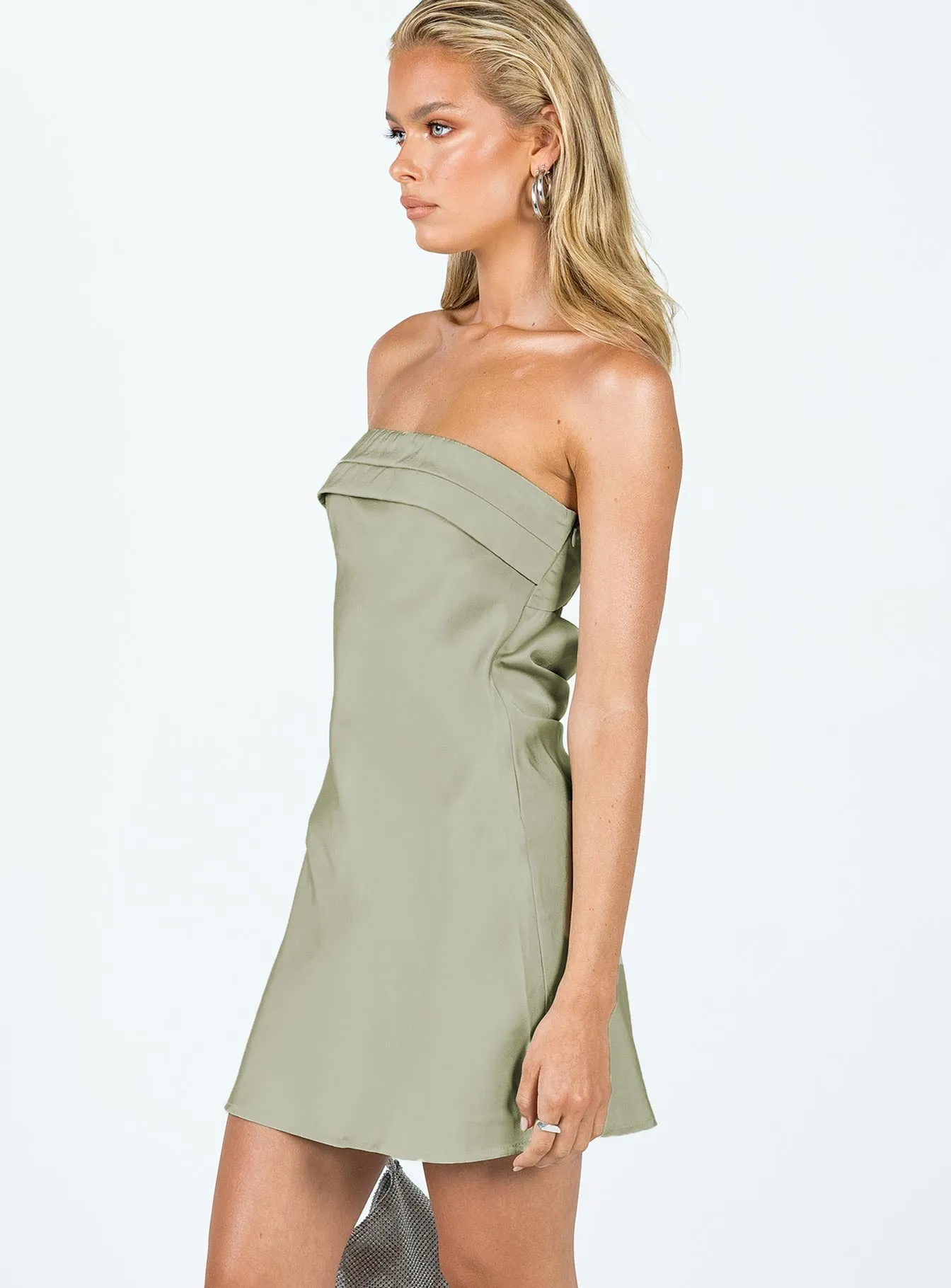 Anytime Fit Phillipa Mini Dress Sage