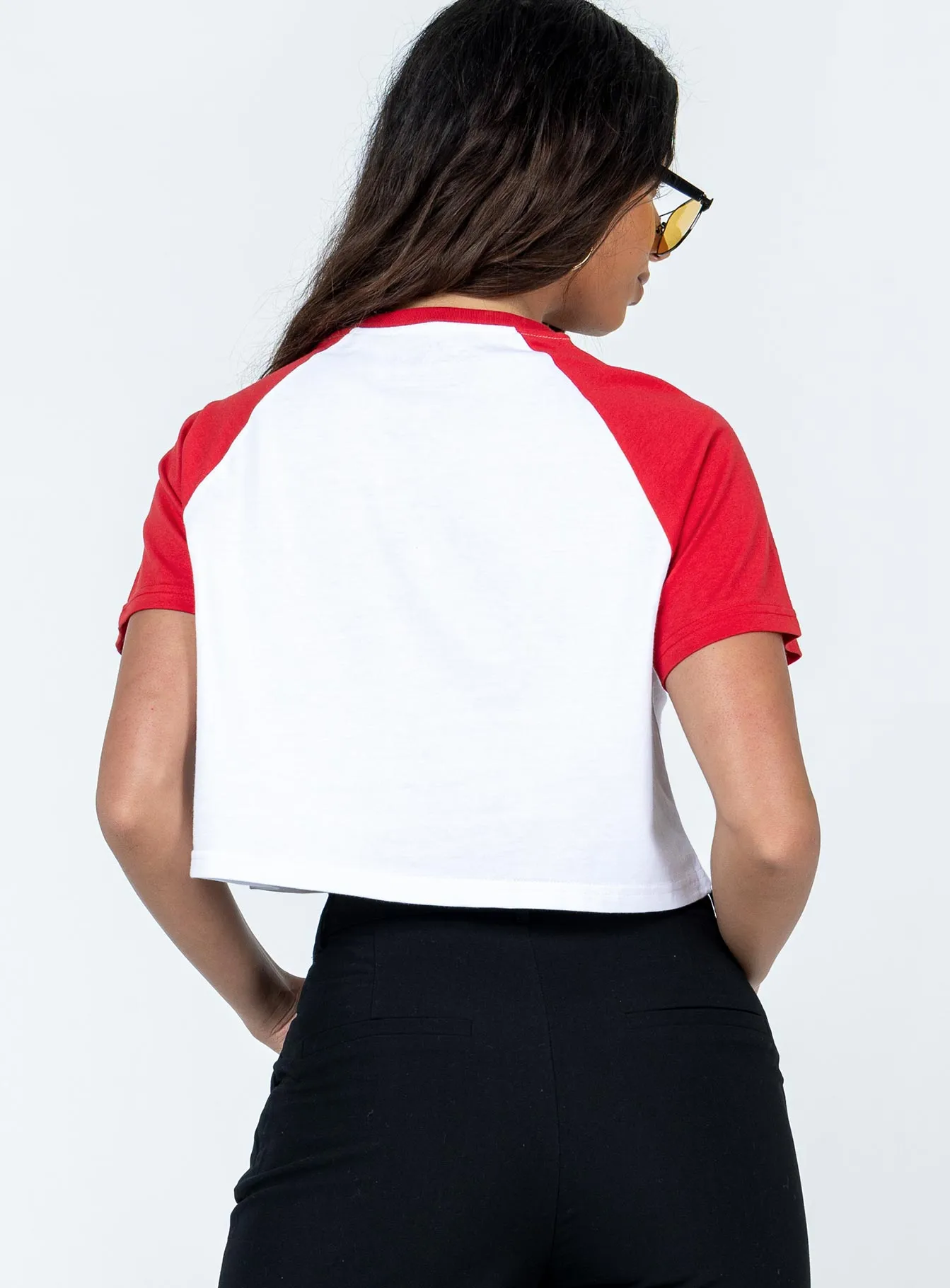 Summer Ready The Rolling Stones Steel Wheels Tour Cropped Tee White