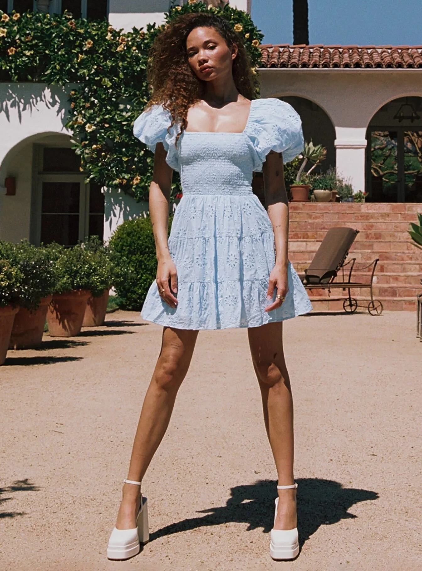 Calm Touch Malek Mini Dress Blue