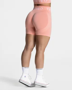 Signature Scrunch Shorts "Peach" Casual Vibe