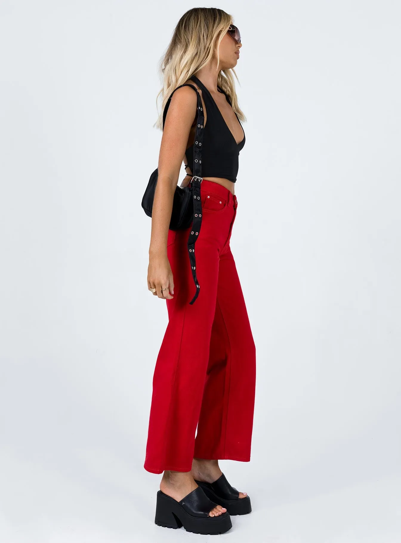 Versatile Clothing Boss Vibe Denver Denim Jeans Red