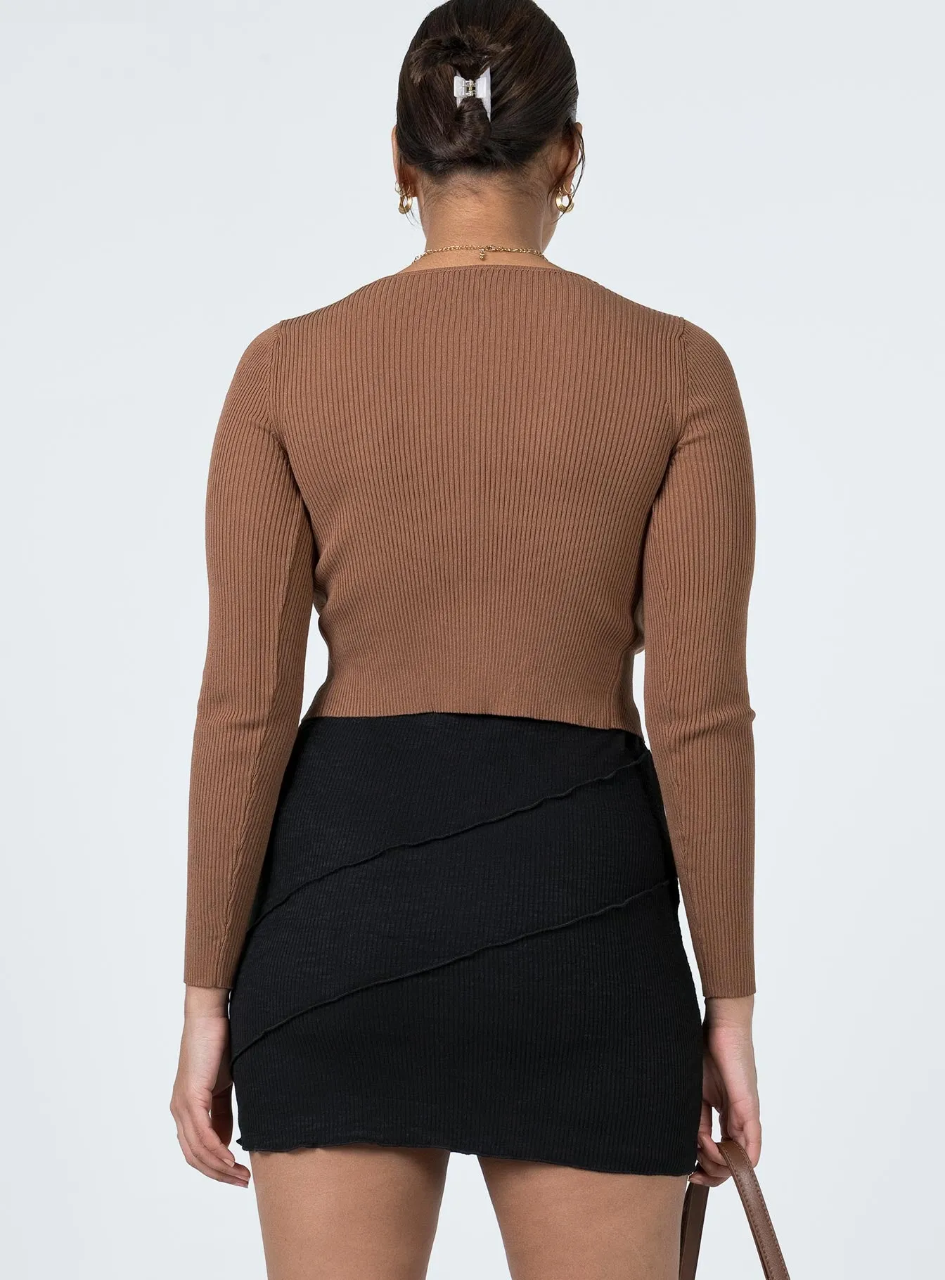 Neat Finish Oscar Mini Skirt Black