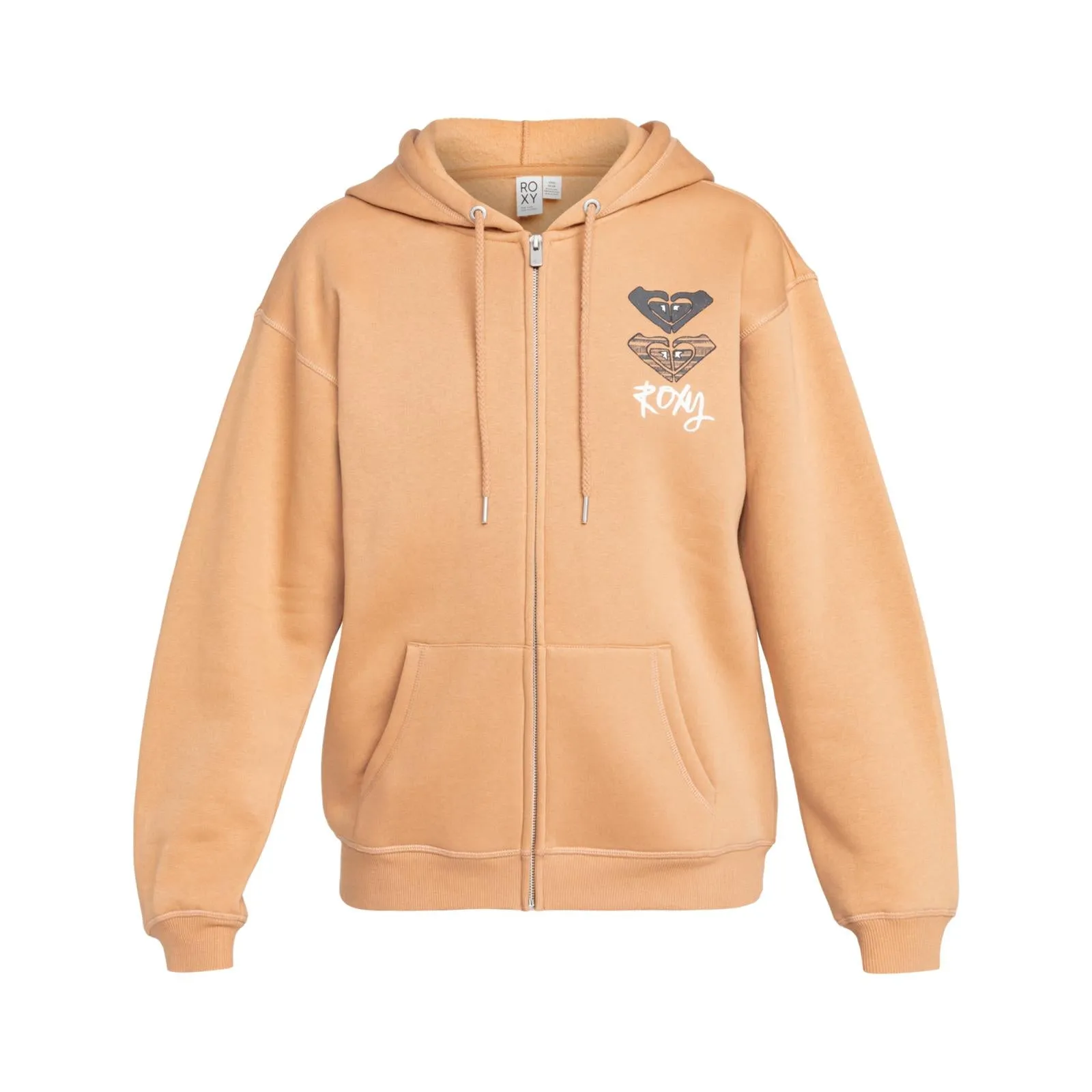 Roxy Womens Surf Stoked Zip Up Hoodie Trendy Layer Stylish Fit