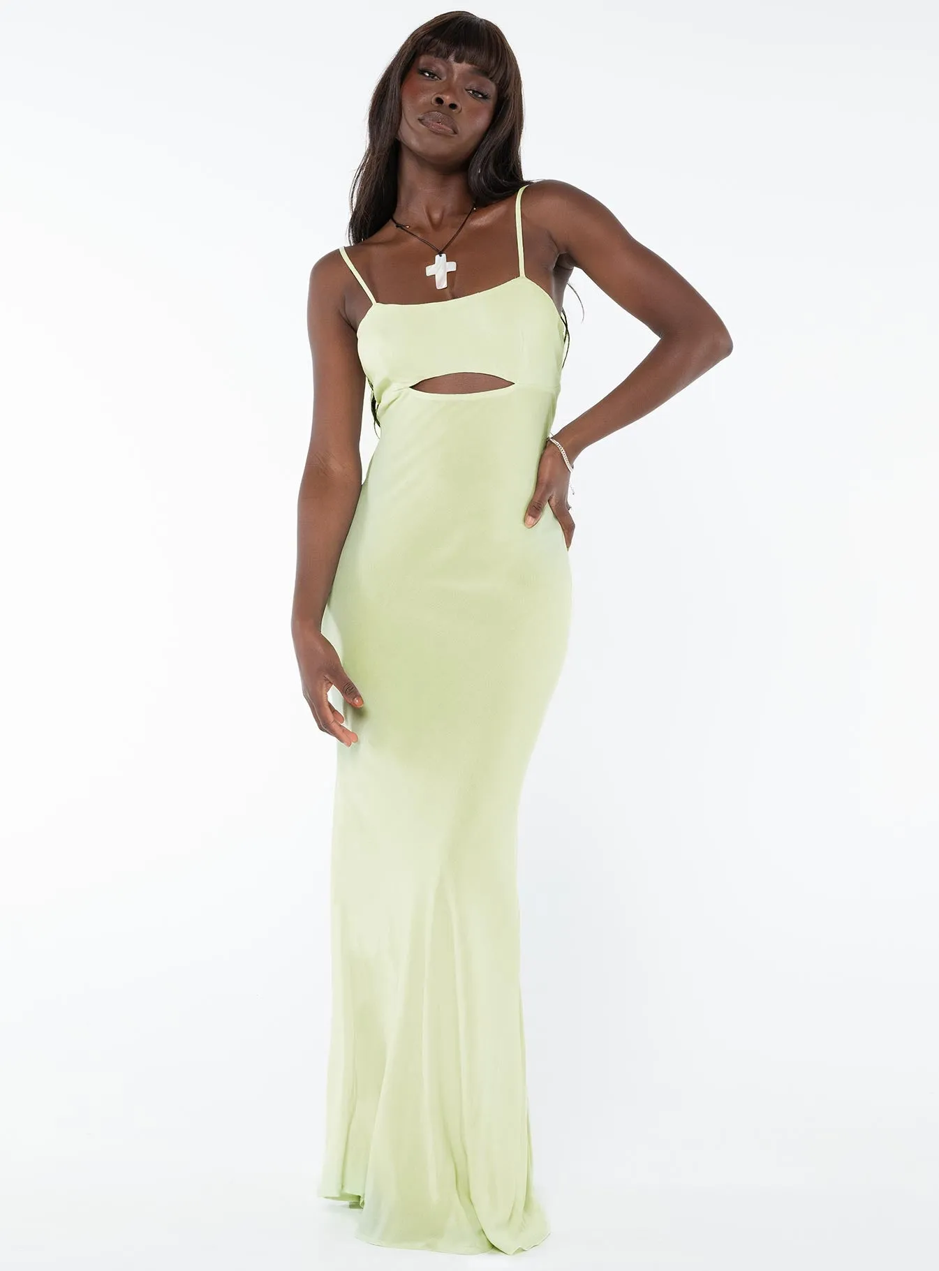 Freda Maxi Dress Lime soft look Summer Wardrobe