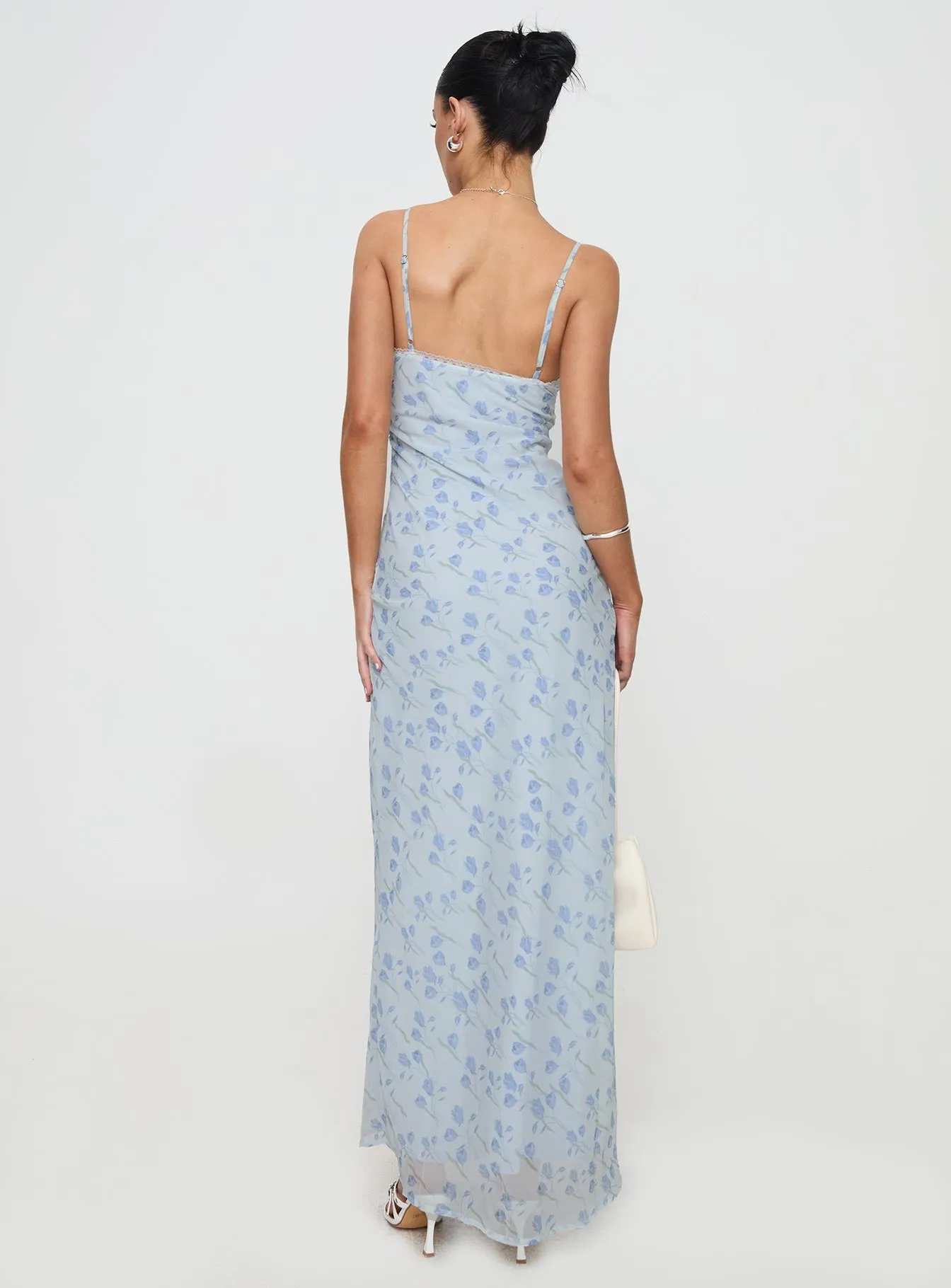 Valencia Maxi Dress Blue Floral Quick-Dry