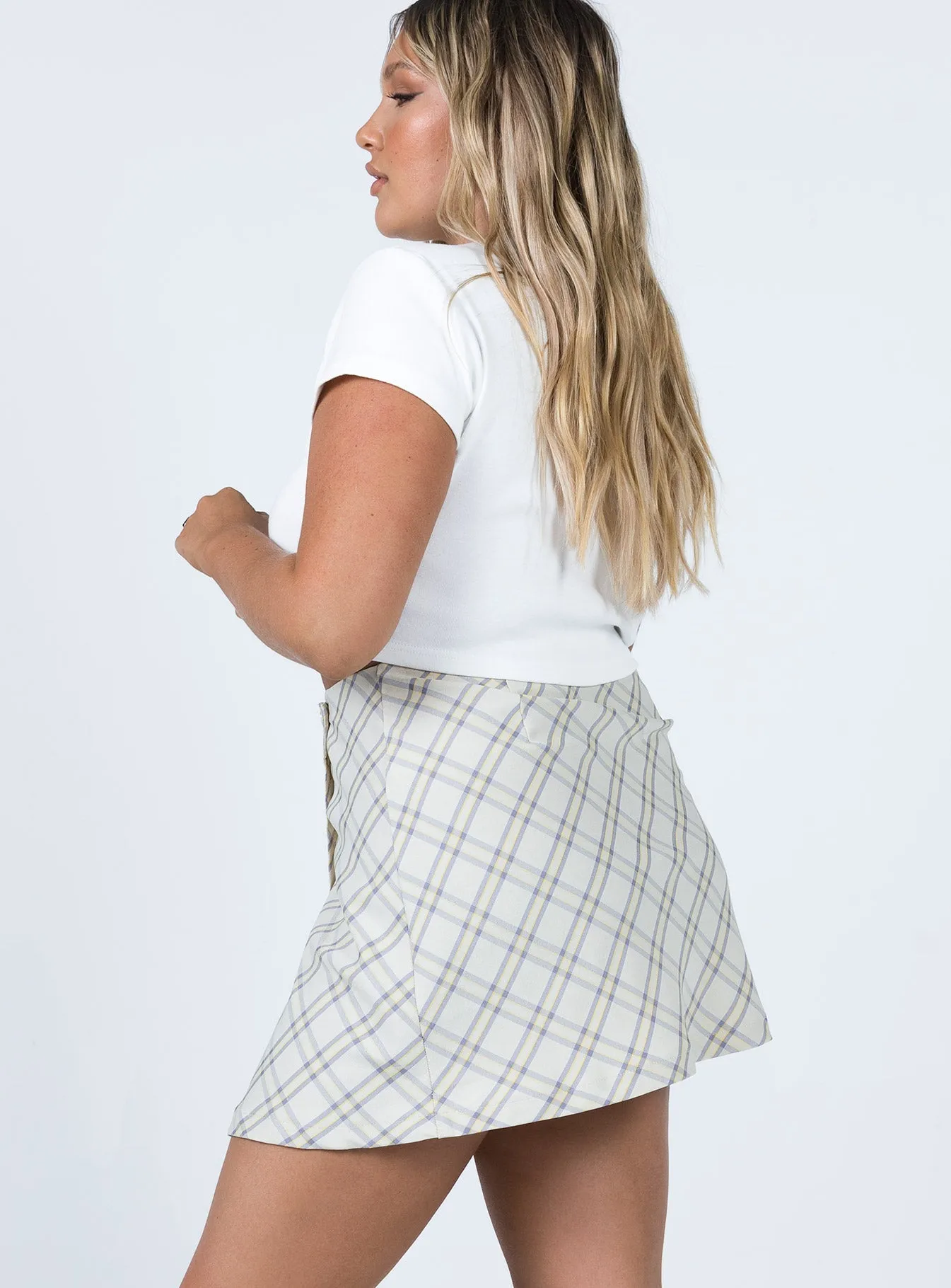 Athleisure Inspired Timeless Touch Ailisha Mini Skirt Yellow