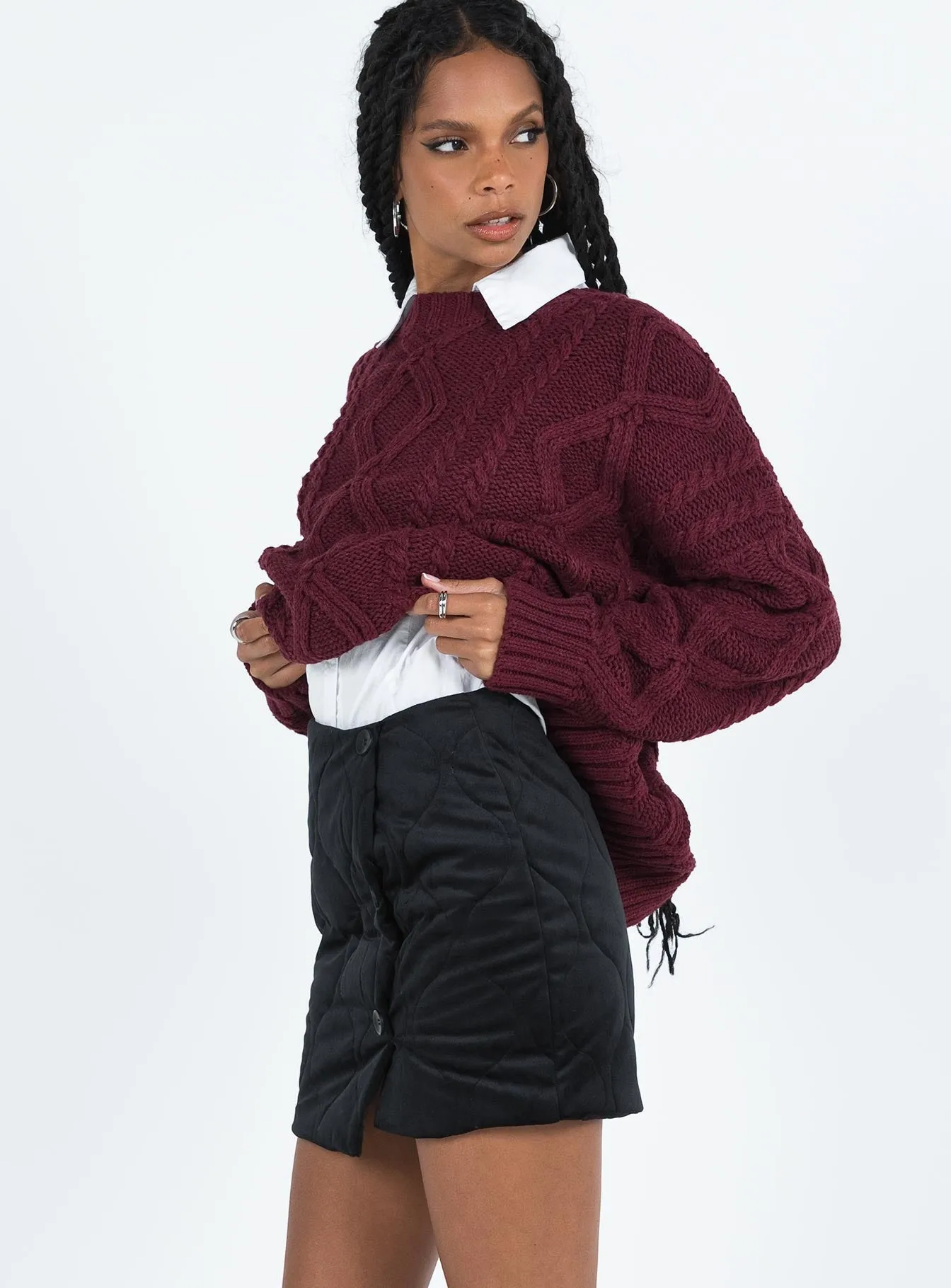 Koster Quilted Skirt Black Casual Wear mix and match