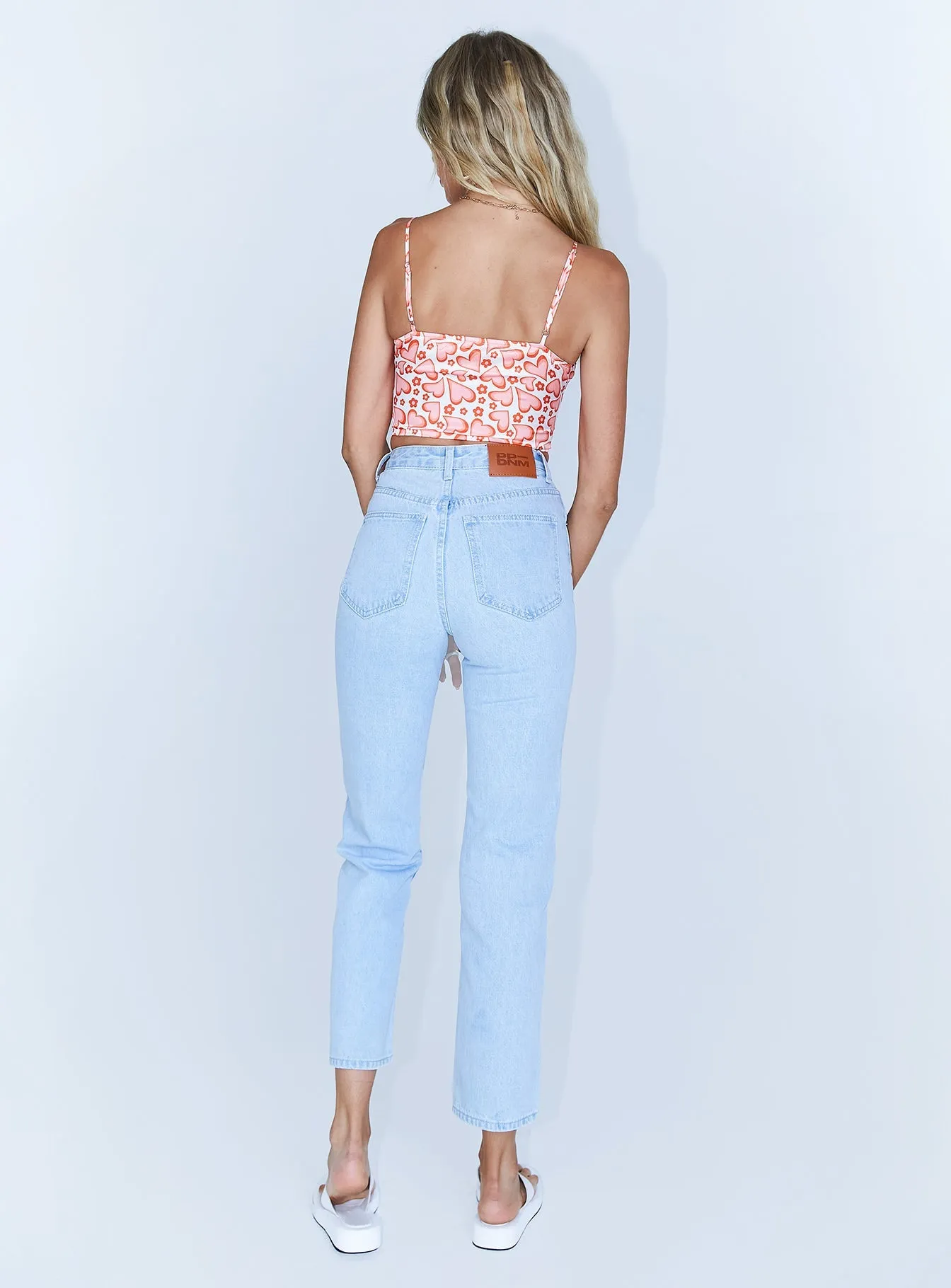Open Heart Uptown Jeans Light Wash Denim