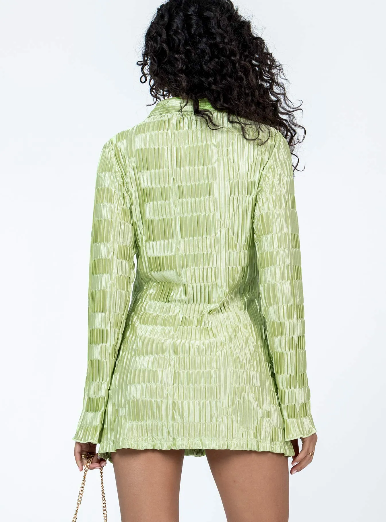 Lila Shirt Dress Green Daywear Mood