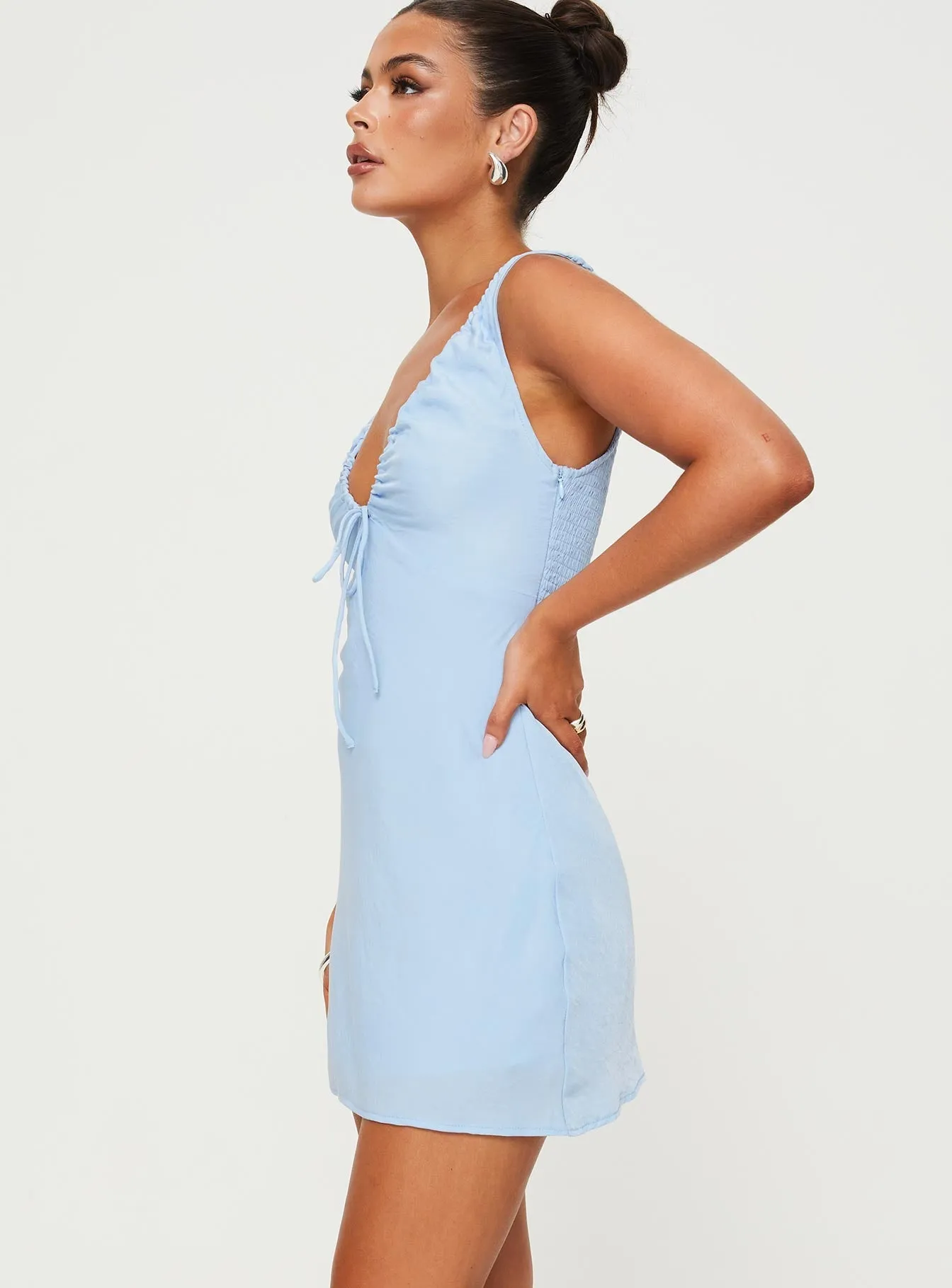 Bareena Mini Dress Blue Bright Petal