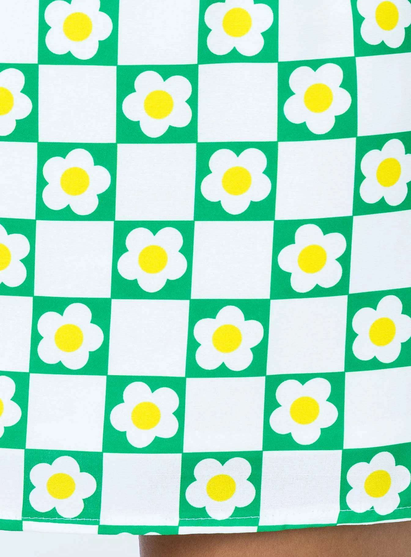 Denim style Selby Floral Mini Skirt Green