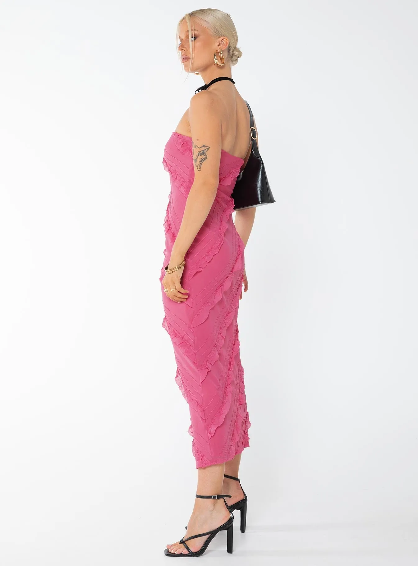 Baylie Maxi Dress Hot Pink Light Comfort