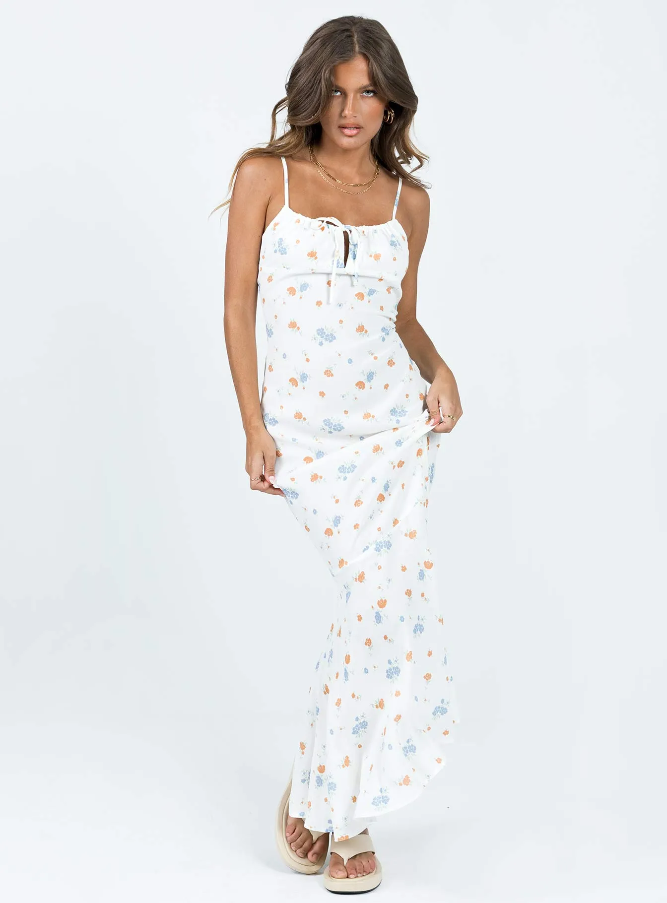 Corith Maxi Dress White / Multi Workwear