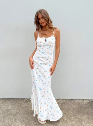 Corith Maxi Dress White / Multi Spring Style Wedding Style