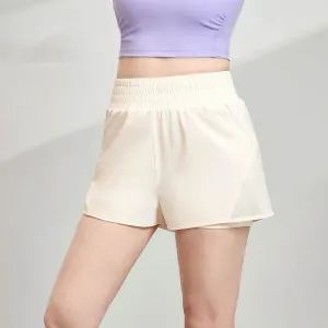 HighCollared Design MultiPocket High Waisted Running Short with Pockets