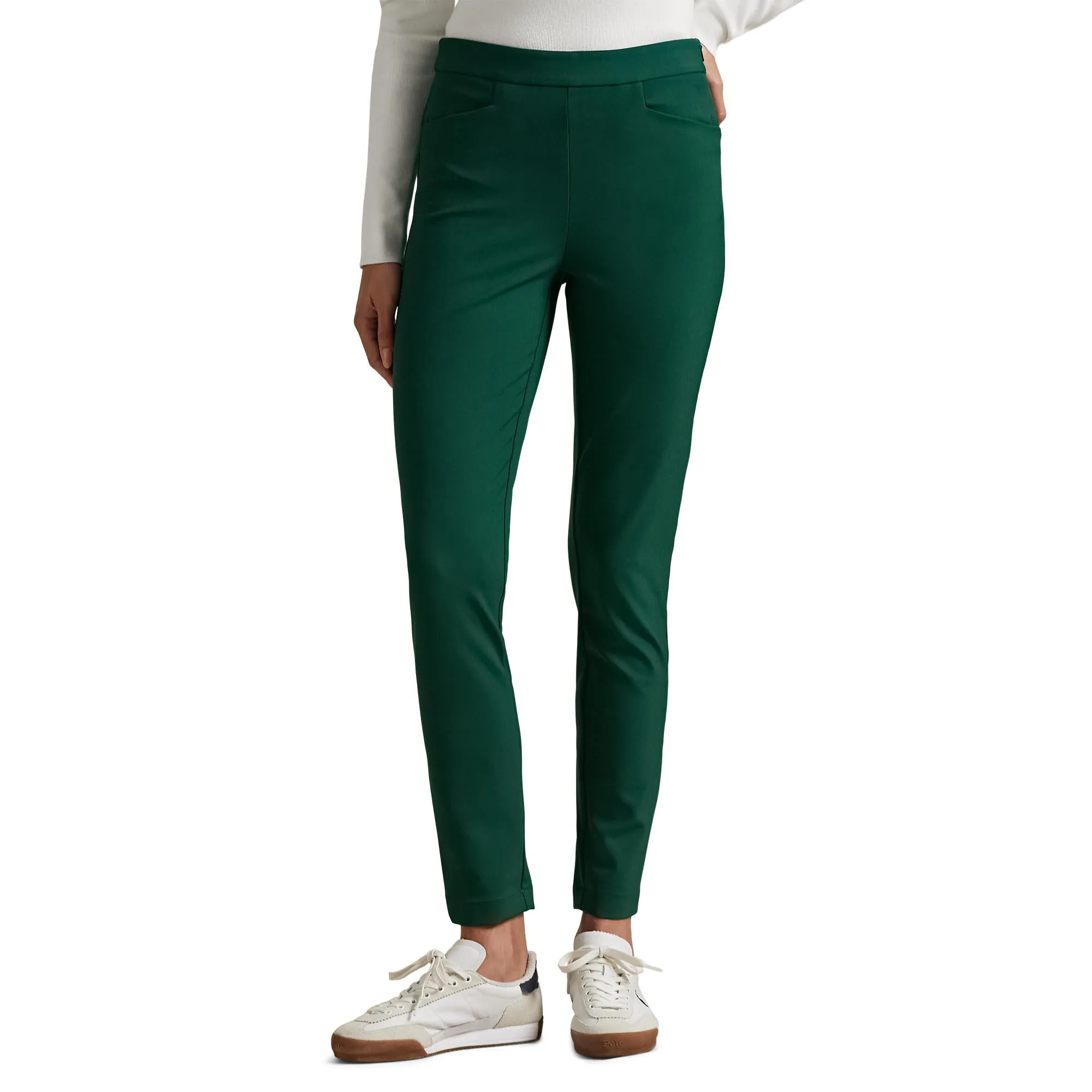 Soft Wear Ergonomic Cut RLX Ralph Lauren Women's Eagle Stretch Twill Golf Pants - Hunter Green