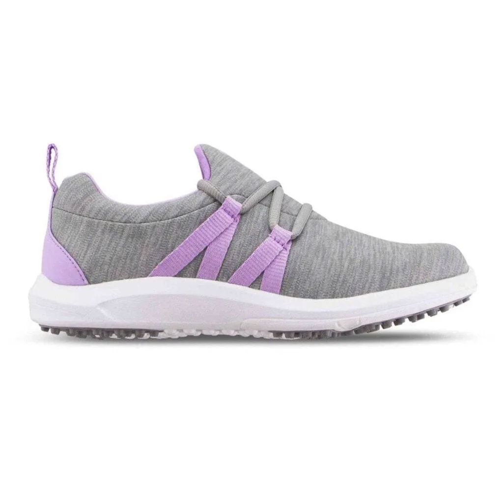 New Footjoy Women's FJ Leisure Slip on Golf Shoes - Gray/Purple Size 7.5 MSP$100 Firm base