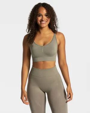 Charming Scrunch Bh "Khaki" Tight Fit Smooth Cup