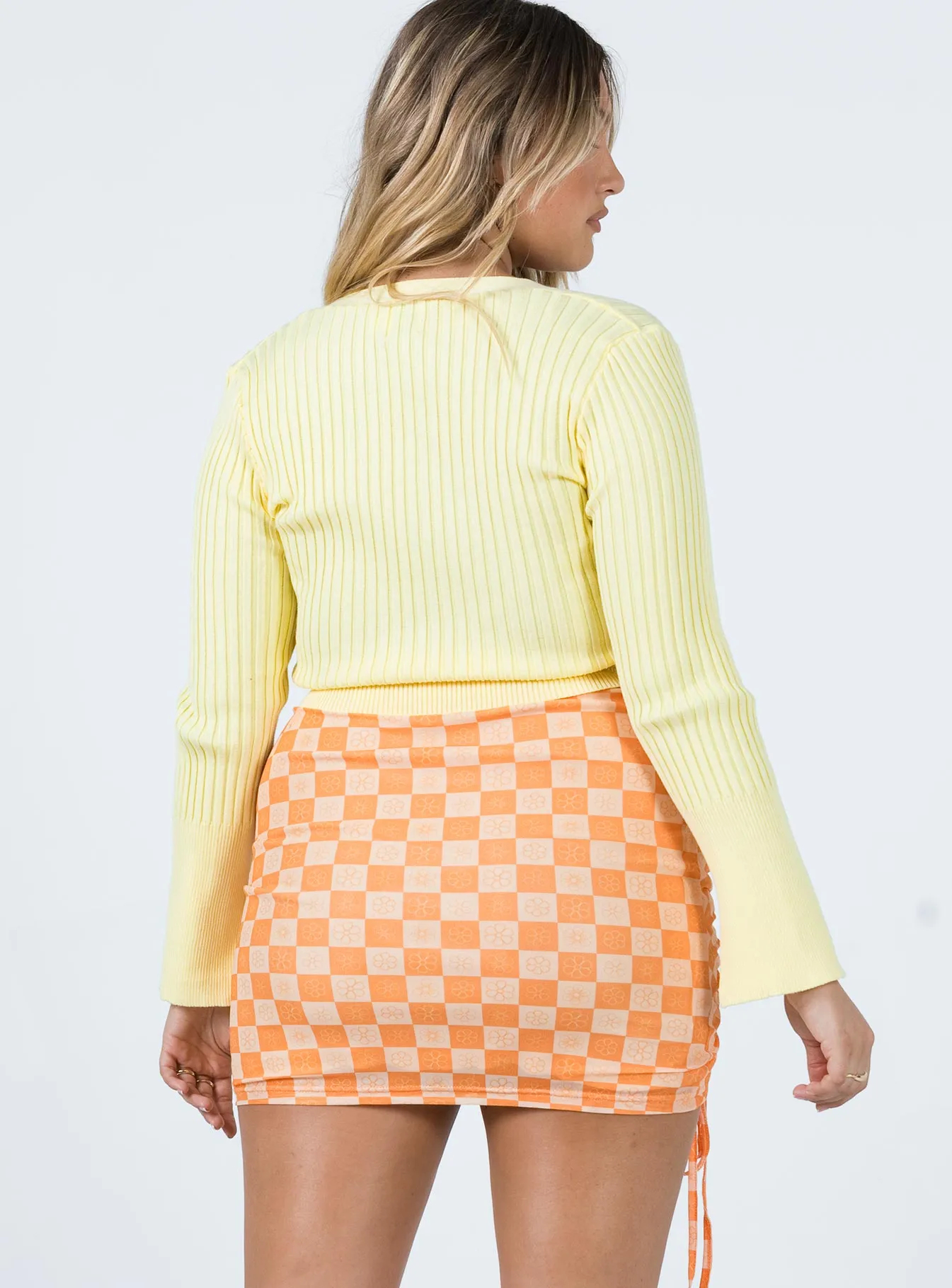 Rylan Mini Skirt Orange Neat Look