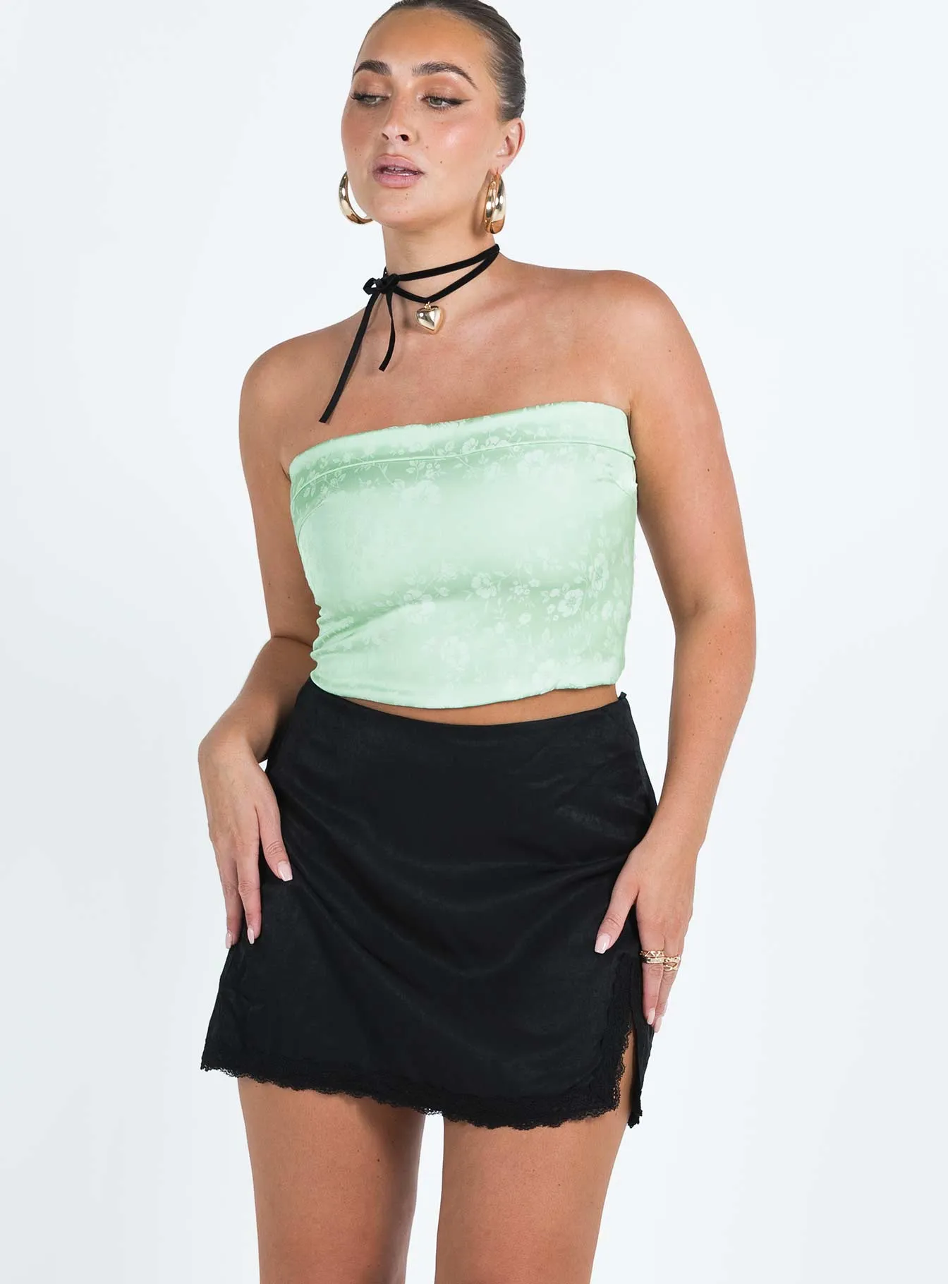 Peridot Mini Skirt Black mix and match