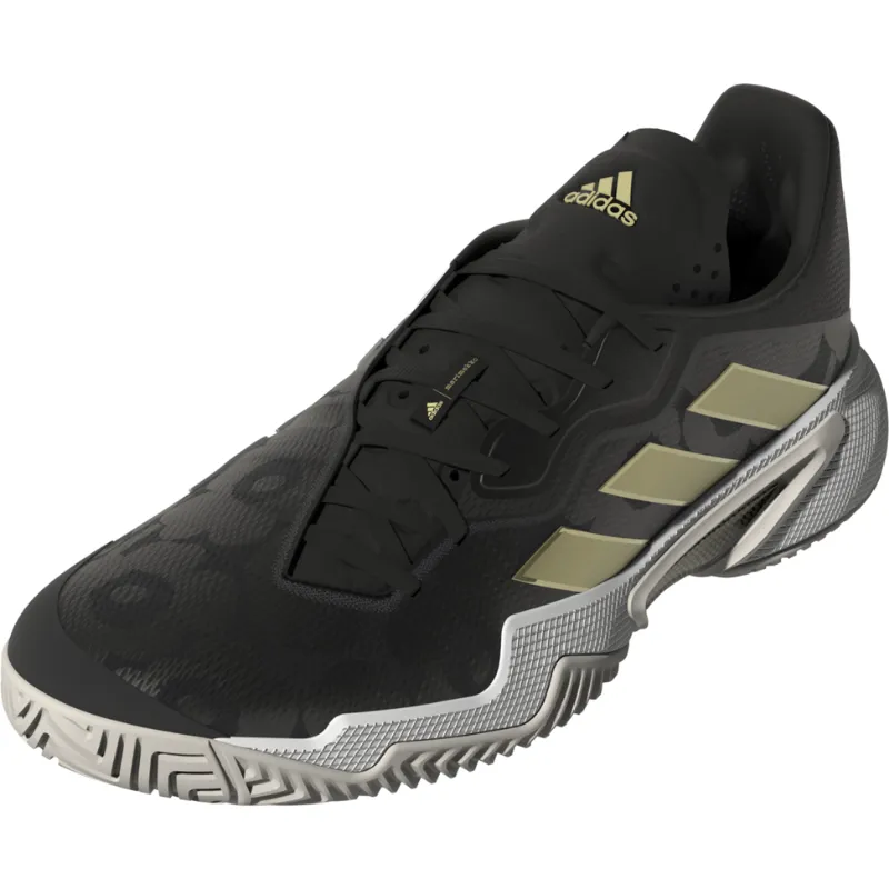 Agility Drill Adidas Womens Barricade Tennis Shoes - Core Black/Gold/Carbon