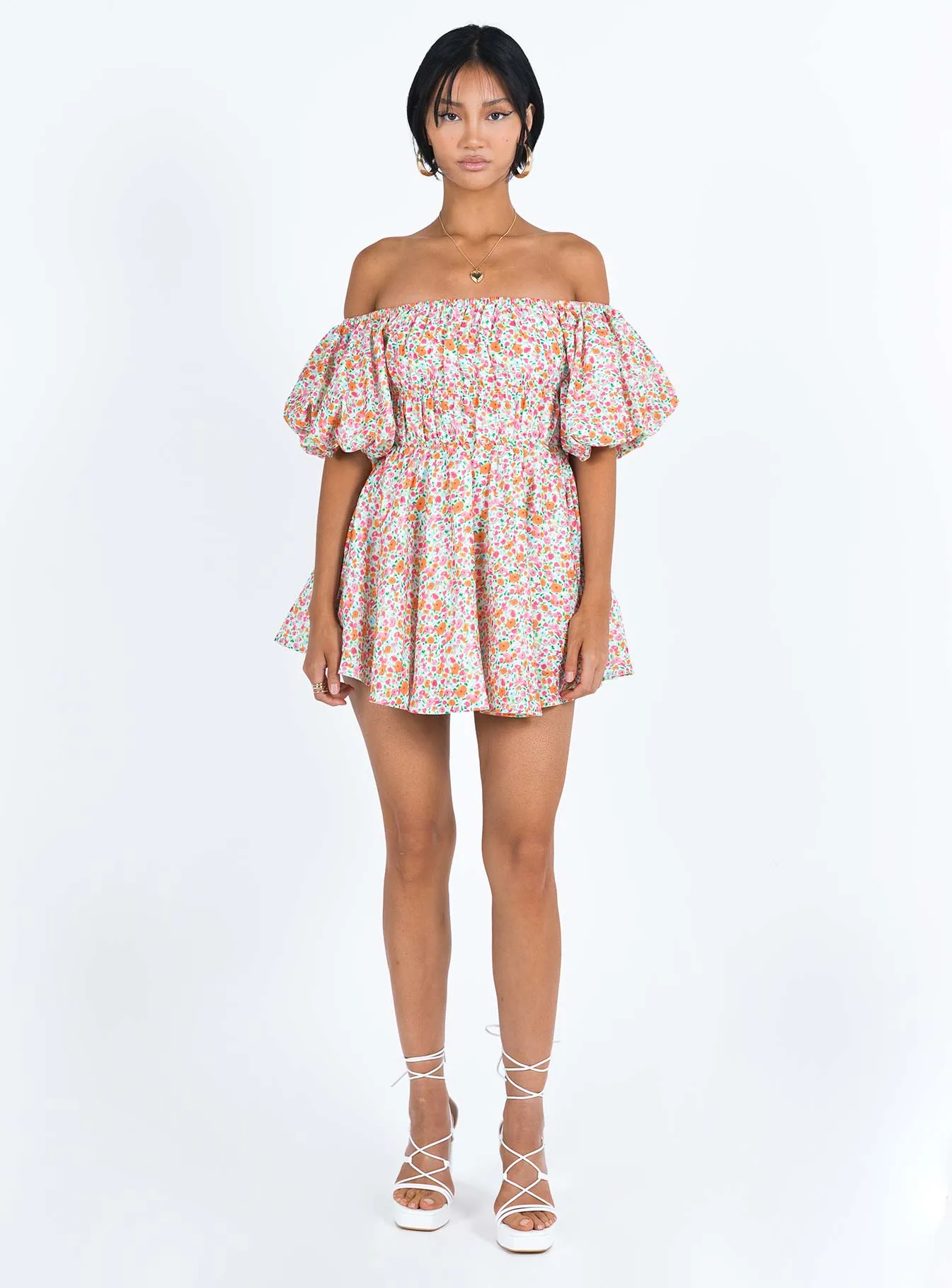 Halton Mini Dress Multi Minimalist Waistband Timeless Fit Look