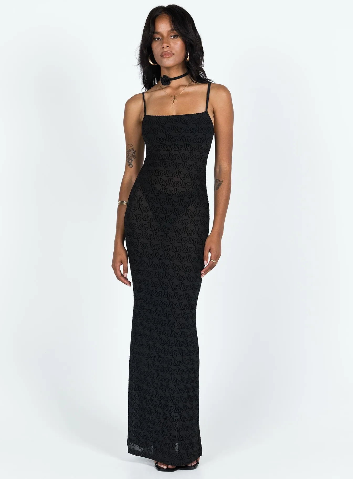 Relax Layers JGR & STN Abbey Maxi Dress Black