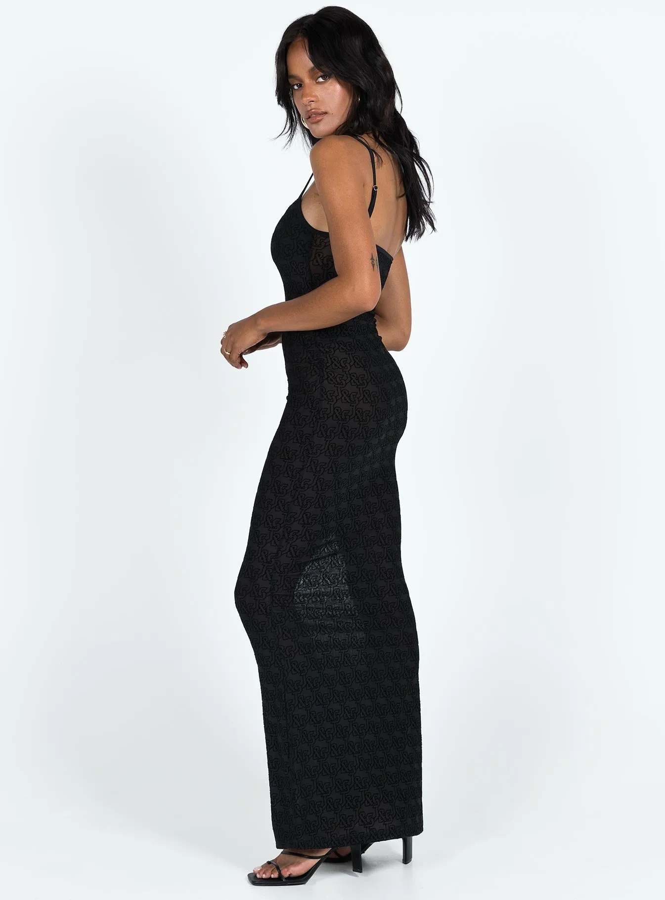 Ombre-Effect Perfect Design JGR & STN Abbey Maxi Dress Black