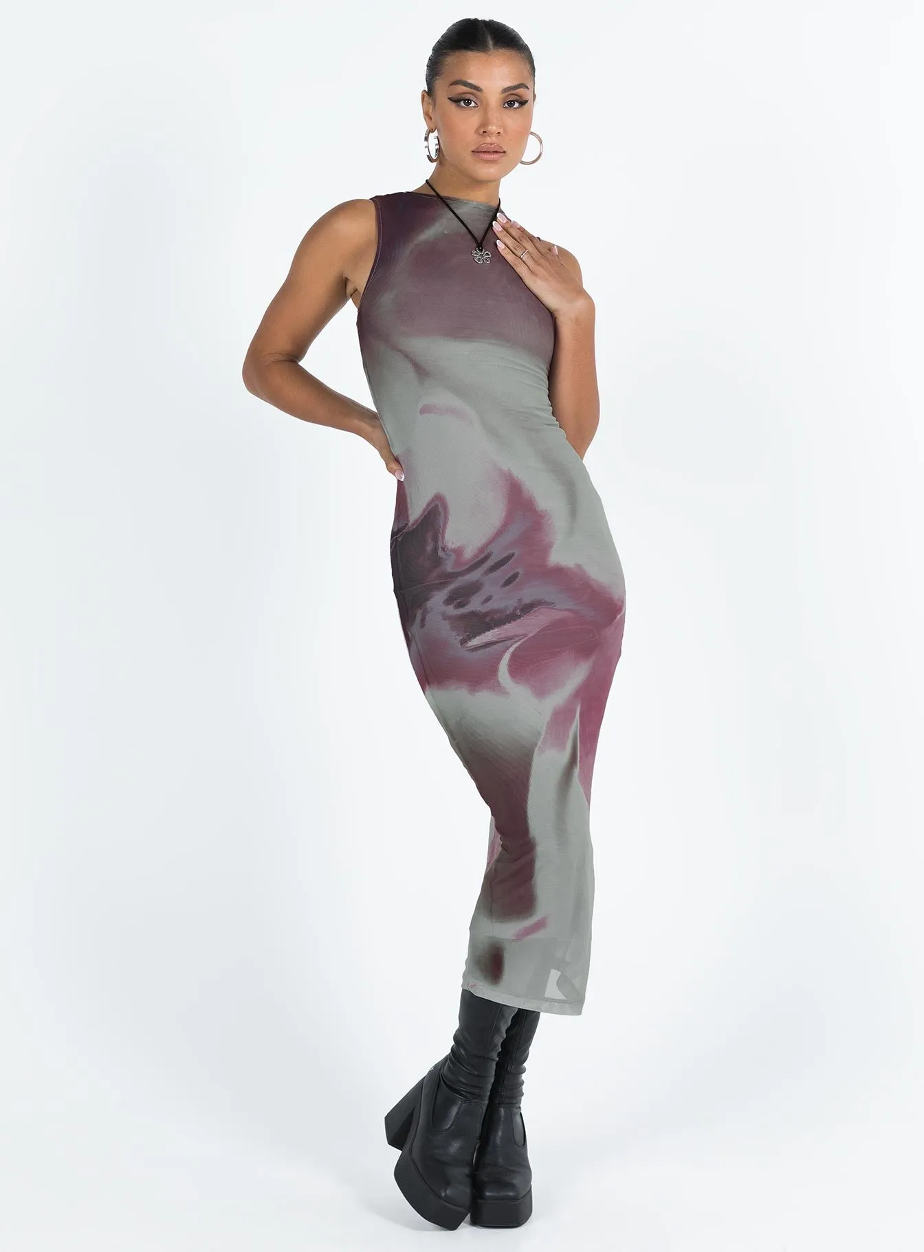 Easy Elegance Motel Fayola Dress Anatomy Of Nature Pink