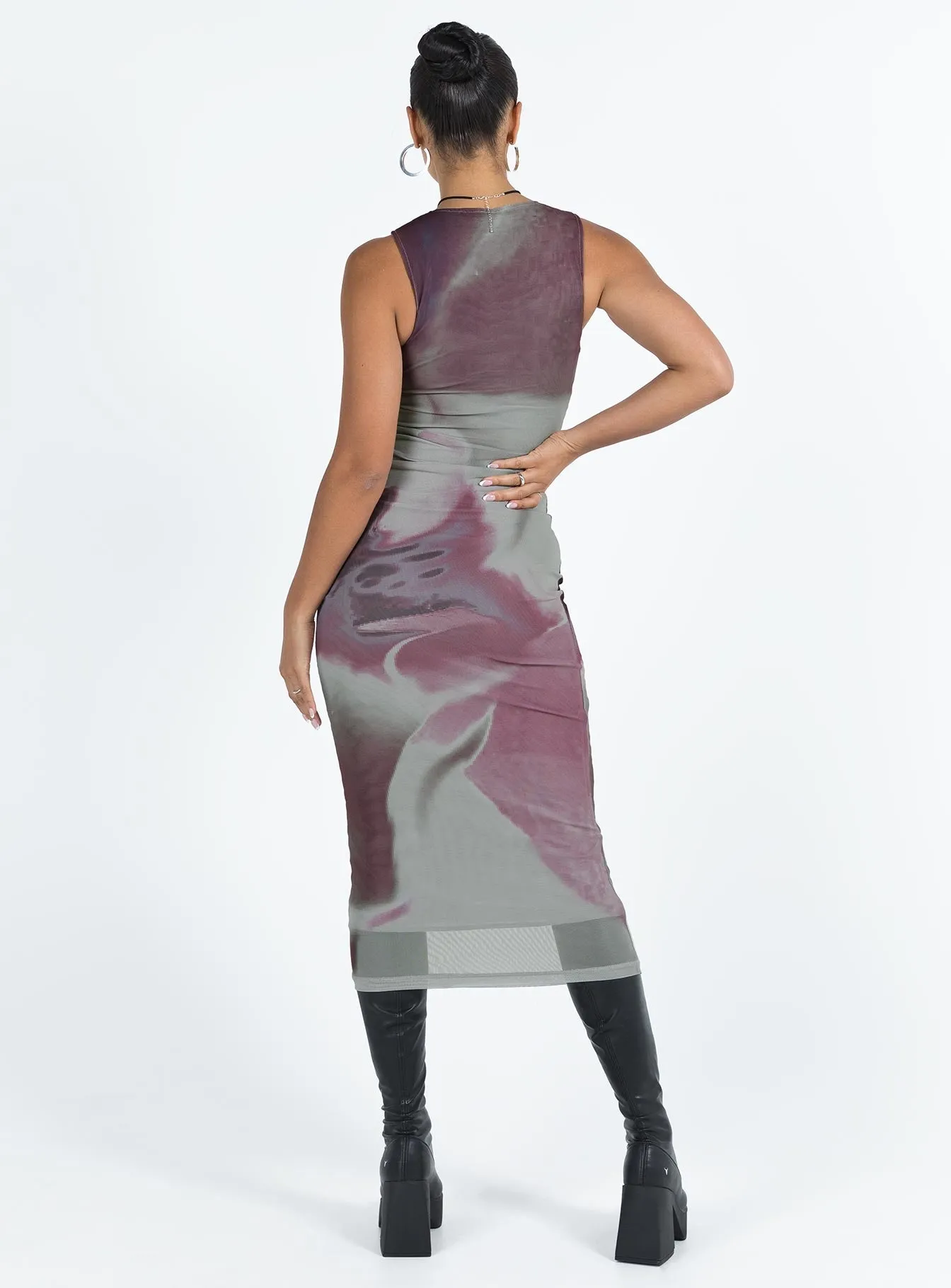 Ankle-length Travel Light Motel Fayola Dress Anatomy Of Nature Pink