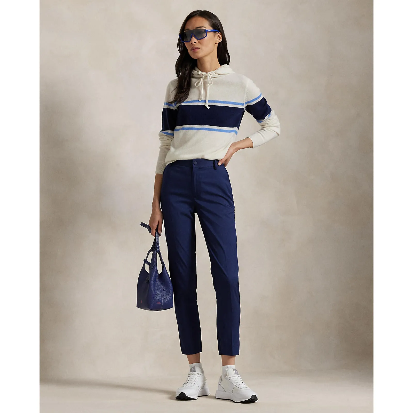 RLX Ralph Lauren Women's Stretch Twill 5 Pocket Golf Pants - Refined Navy Breathable mesh