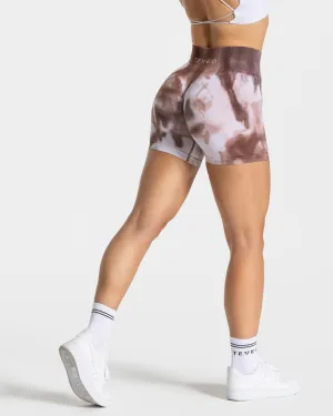 Performance Fit Tie Dye Scrunch Shorts "Earth"