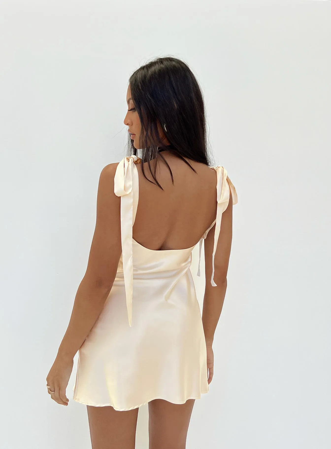 Barbara Mini Dress Ivory Evening Classic