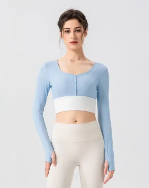 Cropped Button Cardigan Long Sleeve Casual Soft Knit Polish Tone